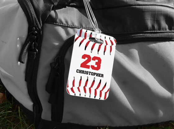 Shop Baseball Personalized Luggage Tag