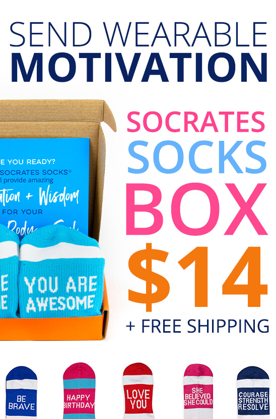 Be Happy Socrates Socks