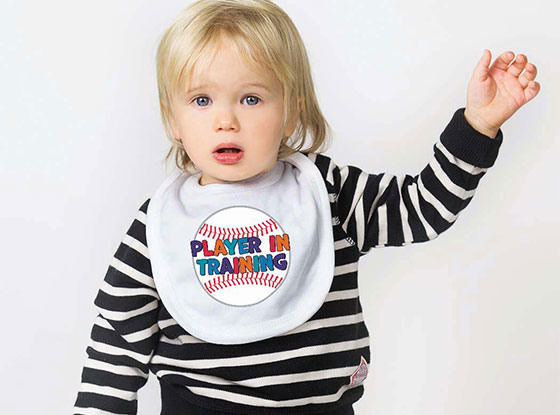 Player In Training Baseball Bib