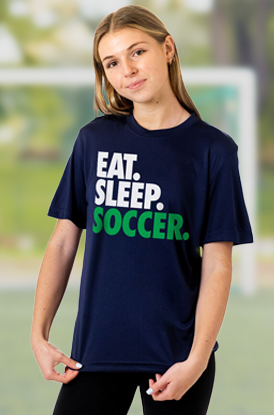 Shop Our Soccer Short Sleeve Performance Tees