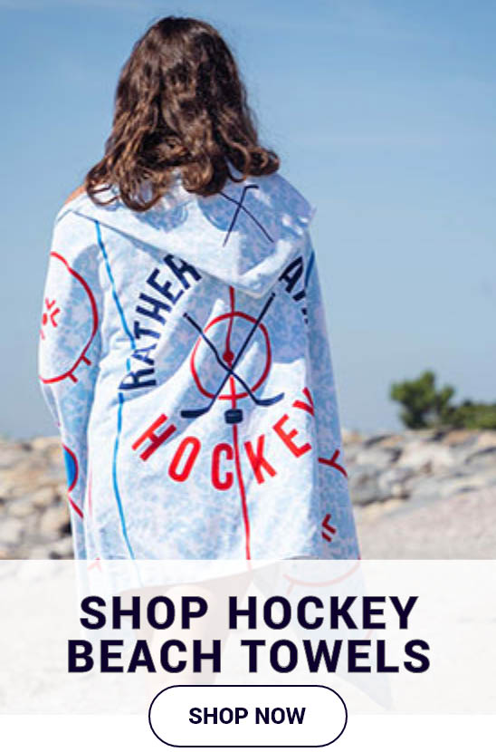 Shop Our Rather Be Playing Hockey Hooded Towel