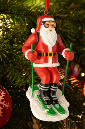 Shop Santa Skier Ornament